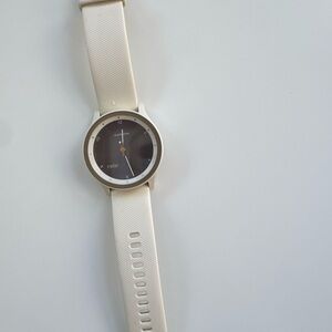 Garmin Vívomove Sport Hybrid Smartwatch Cream White Fitness Tracker